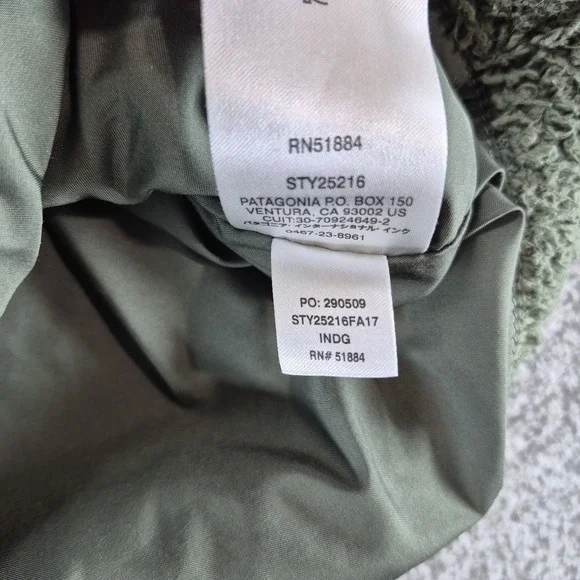 Patagonia Los Gatos Vest Womens Large Green Sherpa Full Zip Outdoors Hiking - Picture 5 of 10